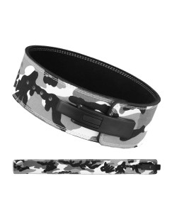 Grey Camo Lever Belt